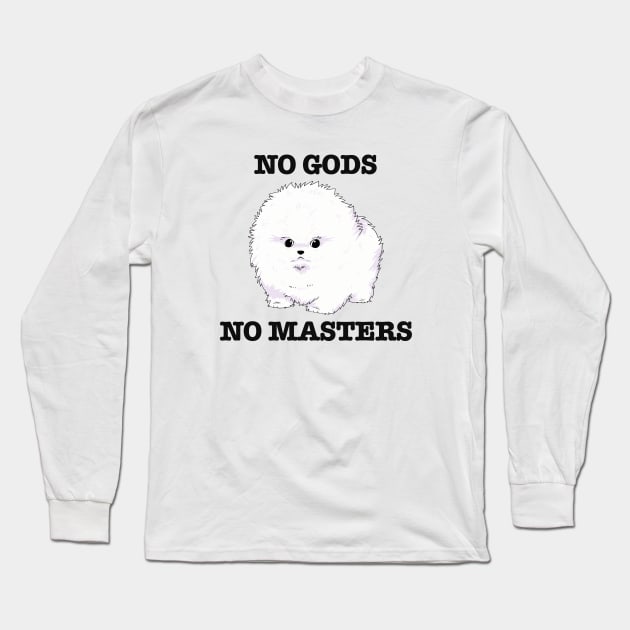 No Gods, No Masters Long Sleeve T-Shirt by Scott's Desk